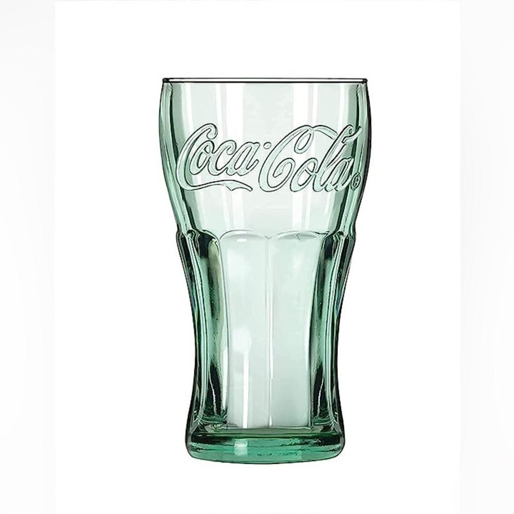 VTG Libbey Green 6.25 oz. Coca Cola Classic Logo Coke Brand Mini Glass